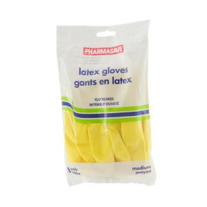 Pharmasave Latex Gloves - Medium 1Pr