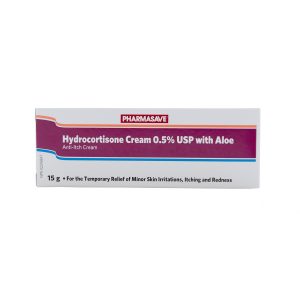 Pharmasave Hydrocortisone Cream 0.50% W/Aloe 15Gr
