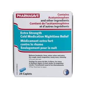 Pharmasave Cold Medication - Night - Extra Strength Caplet 24S