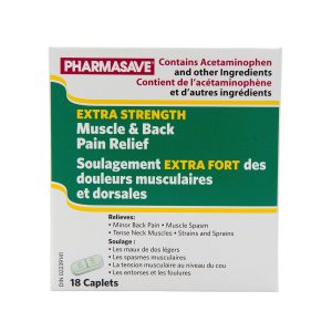 Pharmasave Muscle & Back Pain Relief - Extra Strength Caplet 18S