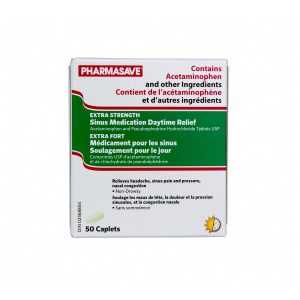 Pharmasave Sinus - Extra Strength - Non-Drowsy Caplets 50S