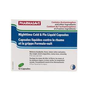Pharmasave Cold/Flu Nighttime Capsules 12S