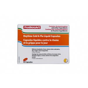 Pharmasave Cold/Flu Daytime Capsules 12S
