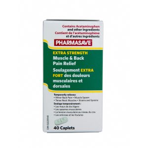 Pharmasave Muscle & Back Pain Relief - Extra Strength Caplet 40S