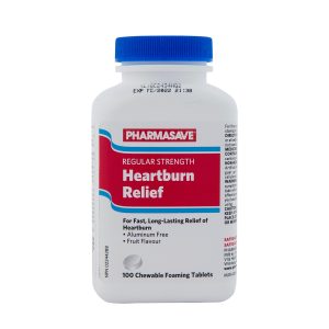 Pharmasave Heartburn Relief - Fruit Tablet 100S