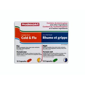 Pharmasave Cold/Flu Day/Night Capsules 12 + 12S