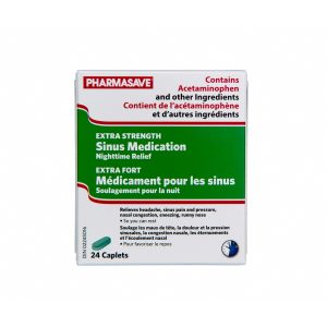 Pharmasave Sinus - Night - Extra Strength Caplets 24S