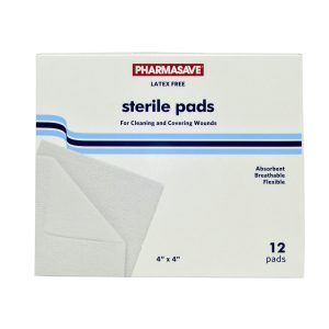 Pharmasave Gauze Pads Sterile 4Inx4In 12S