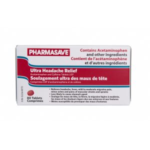 Pharmasave Acetaminophen Ultra Headache Relief - Tablet 500Mg 80S