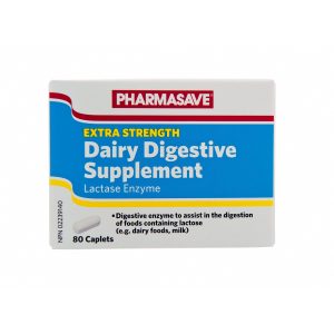 Pharmasave Dairy Digestive - Extra Strength Caplet 80S