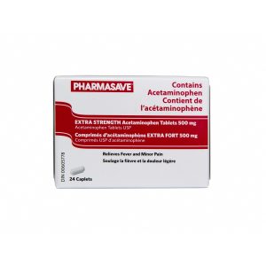 Pharmasave Acetaminophen - Extra Strength Caplet 500Mg 24S