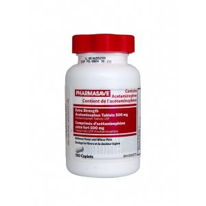 Pharmasave Acetaminophen - Extra Strength - Ez Open Caplet 500Mg 150S