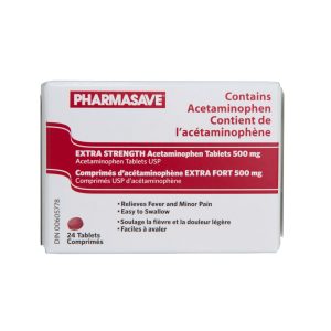 Pharmasave Acetaminophen - Extra Strength - Ez Swallow Tablet 500Mg 24S