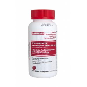 Pharmasave Acetaminophen - Extra Strength Tablet 500Mg 200S