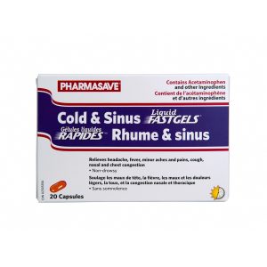 Pharmasave Cold & Sinus Fastgels Capsules 20S