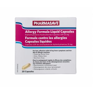 Pharmasave Allergy Formula 25Mg Liquid Capsules 20S