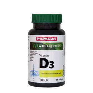 Pharmasave Wellquest Vitamin D3 Softgels 1000Iu 180S