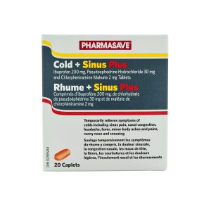 Pharmasave Cold + Sinus Plus Caplets 20S