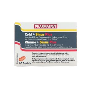 Pharmasave Cold + Sinus Plus Caplets 40S