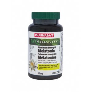 Pharmasave Wellquest Melatonin Dual Action Tr Bi-Layer Caplets 10Mg 60S