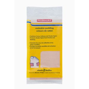 Pharmasave Moleskin Padding 146Mmx79Mm - 2 Sheets