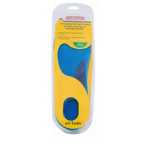Pharmasave Massaging Dual Gel Insoles - Mens 1Pr