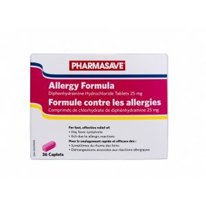 Pharmasave Allergy Formula 25Mg Caplets 36S