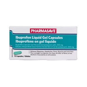 Pharmasave Ibuprofen Liquid Gel Capsules 200Mg 72S