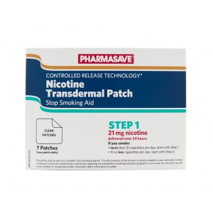 Pharmasave Nicotine Patch Stop Smoking Aid Clear Step 1 21Mg 7S