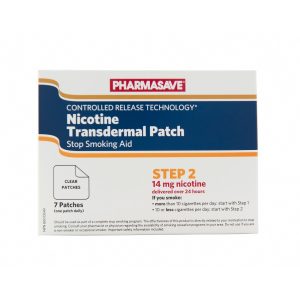 Pharmasave Nicotine Patch Stop Smoking Aid Clear Step 2 14Mg 7S