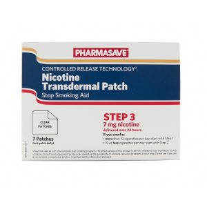 Pharmasave Nicotine Patch Stop Smoking Aid Clear Step 3 7Mg 7S