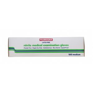 Pharmasave Nitrile Gloves Powder Free - Medium 100S