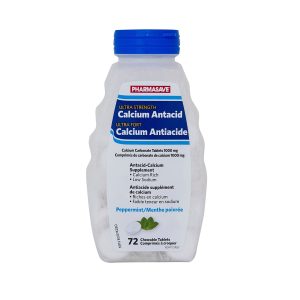 Pharmasave Calcium Antacid - Ultra Strength - P/Mint Tablet 1000Mg 72S