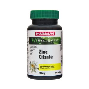 Pharmasave Wellquest Zinc Citrate 50Mg Tablets 100S