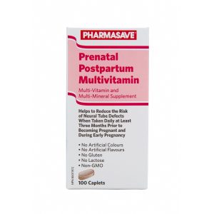 Pharmasave Prenatal Postpartum Multivitamin Caplets 100S