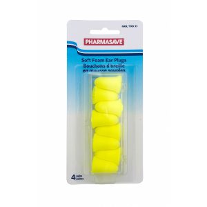 Pharmasave Soft Foam Ear Plugs - Yellow Bell 4Pr