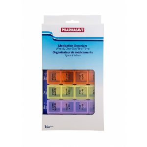 Pharmasave Weekly One-Day-At-A-Time Medical Organizer