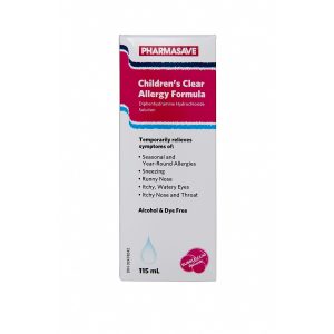 Pharmasave Childrens Allergy Formula Clear 6.25Mg 115Ml