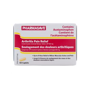 Pharmasave Acetaminophen Arthritis Pain Relief 650Mg Caplets 50S