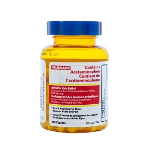 Pharmasave Acetaminophen Arthritis Pain Relief 650Mg Caplets 100S