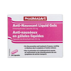 Pharmasave Anti-Nauseant Liquid Gels 50Mg 24S