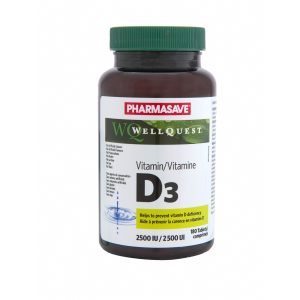 Pharmasave Wellquest Vitamin D3 2500Iu Tab 180S