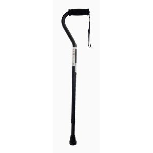 Pharmasave Aluminum Cane - Adjustable Black - Offset