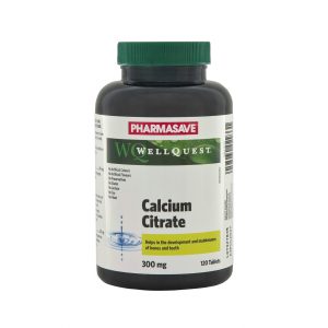 Pharmasave Wellquest Calcium Citrate 300Mg Tablets 120S