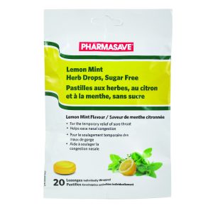 Pharmasave Herb Cough Drops - Lemon Mint Sf 20S